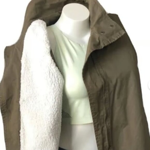 Max Jeans Olive Green Vest with Fleece Lining (Size M) - Picture 1 of 6